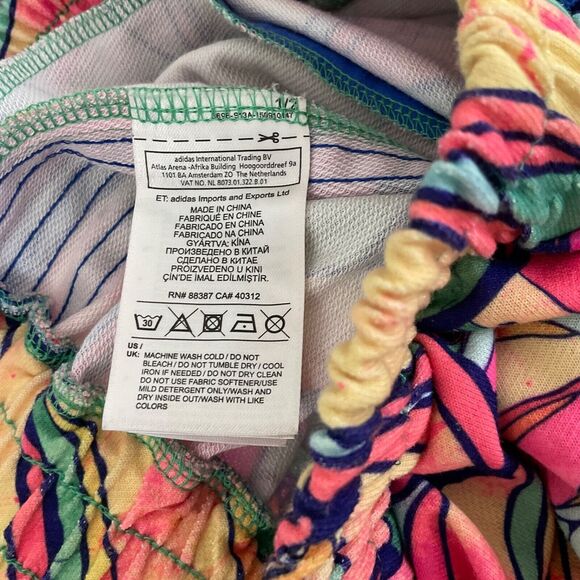 Adidas Original Mini Tennis Skirt women small multicolor Floral Pleated pockets - Picture 5 of 11